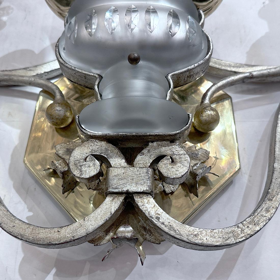 Grande applique francese in argento in vendita 1