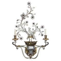 Large French Silver Sconce