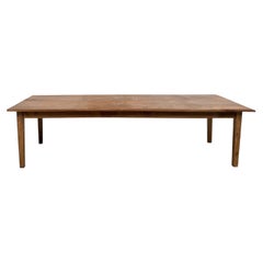 Large French Solid Oak Farmhouse Table, 1950s – 300 cm