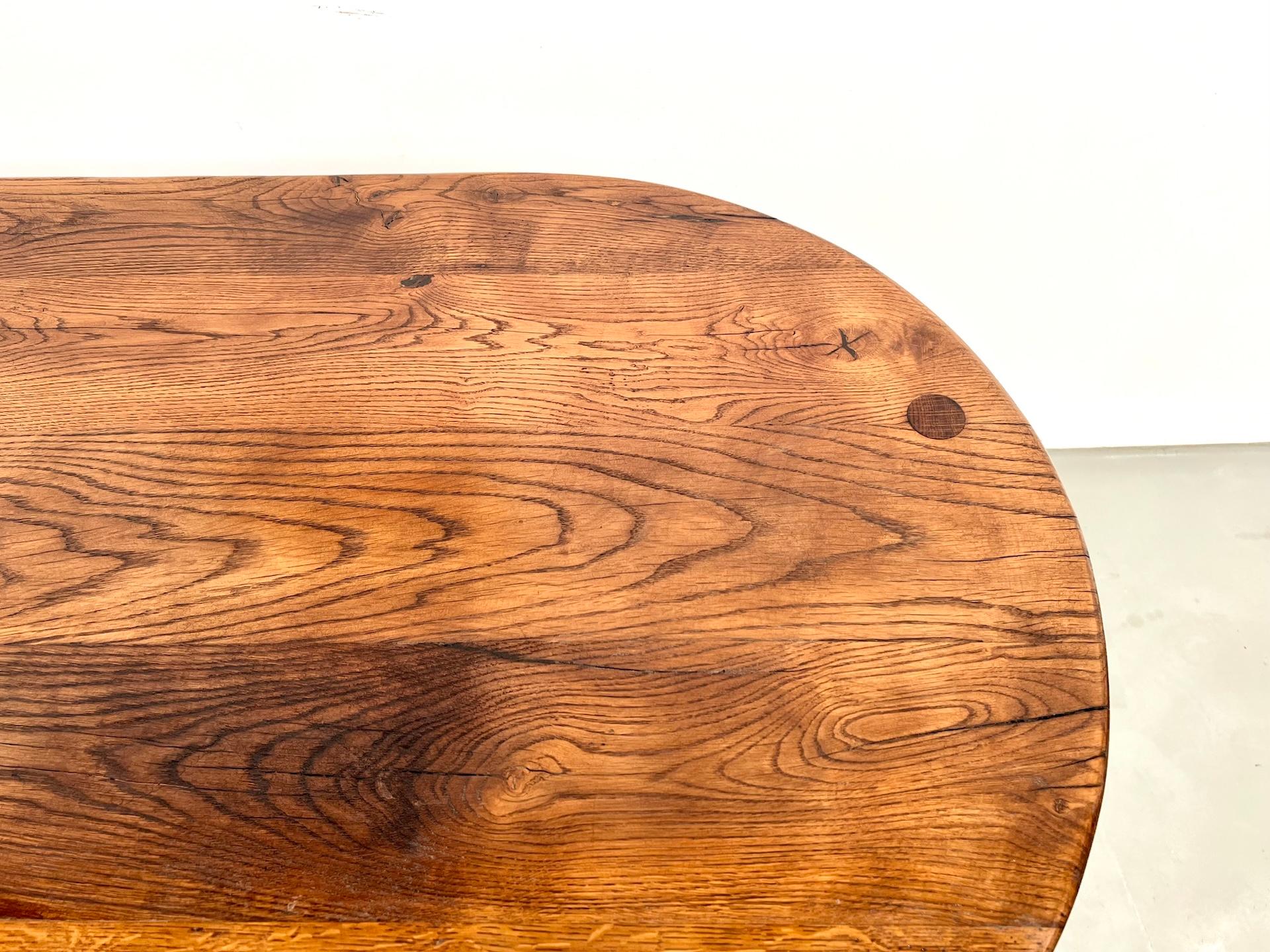 Large french solid oak table – Circa 1900Large french solid oak table – Circa 19 For Sale 5