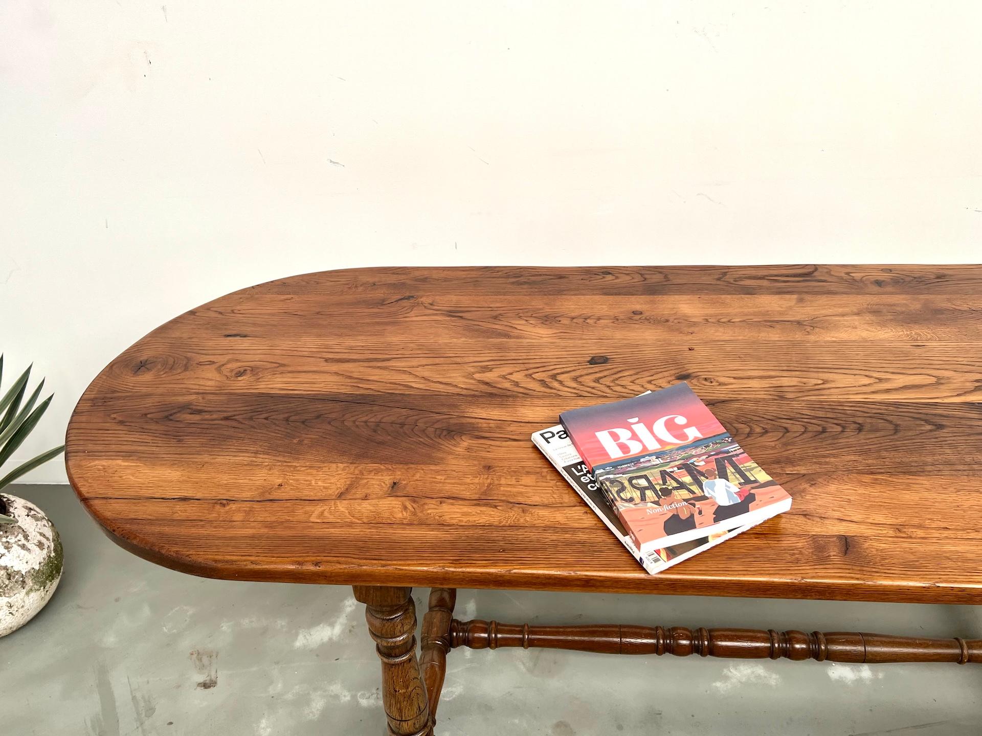 Large french solid oak table – Circa 1900Large french solid oak table – Circa 19 For Sale 6