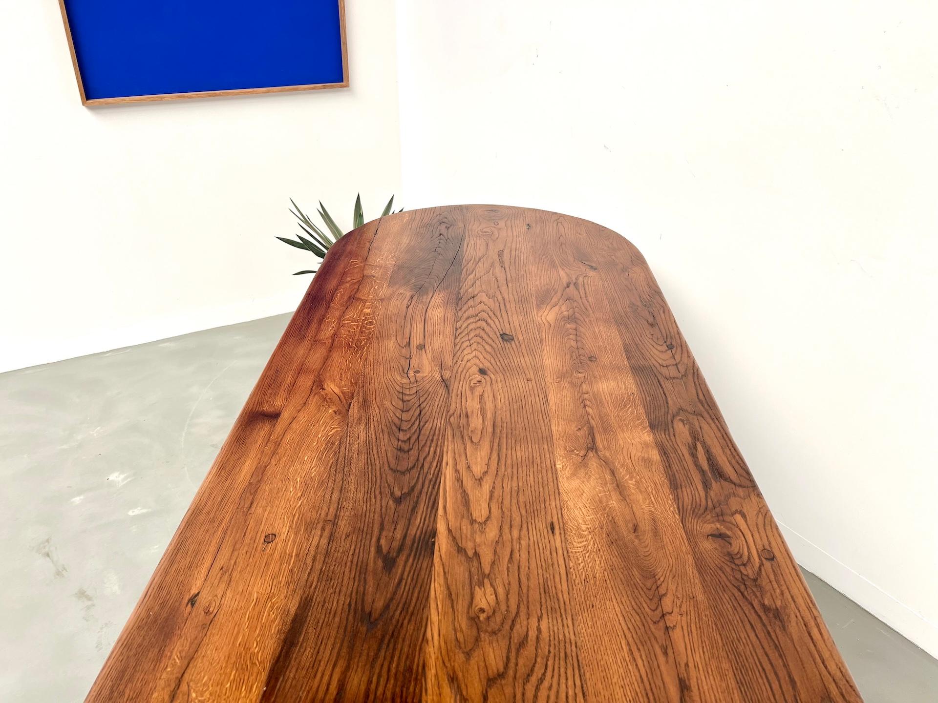 Large french solid oak table – Circa 1900Large french solid oak table – Circa 19 For Sale 9