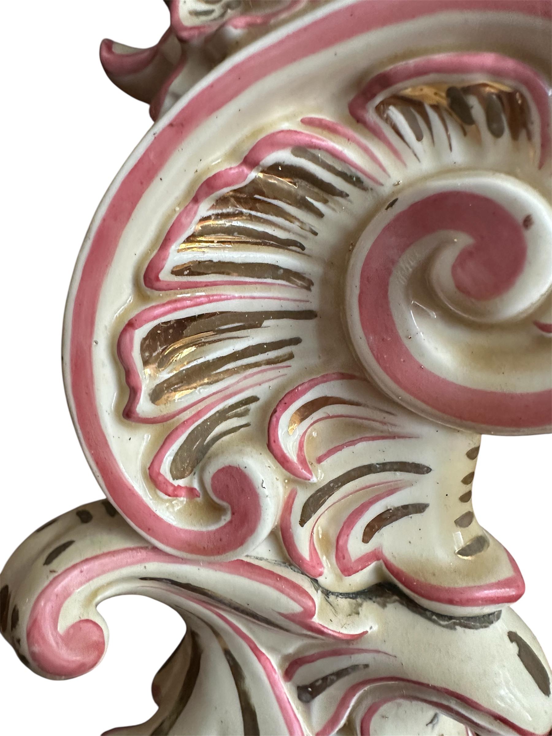 Large French Strasbourg 19th Century Faience Tall Floor Candle Holder For Sale 7