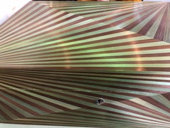 Large French Straw Work Veneer Box by Elie Bleu/ Paris