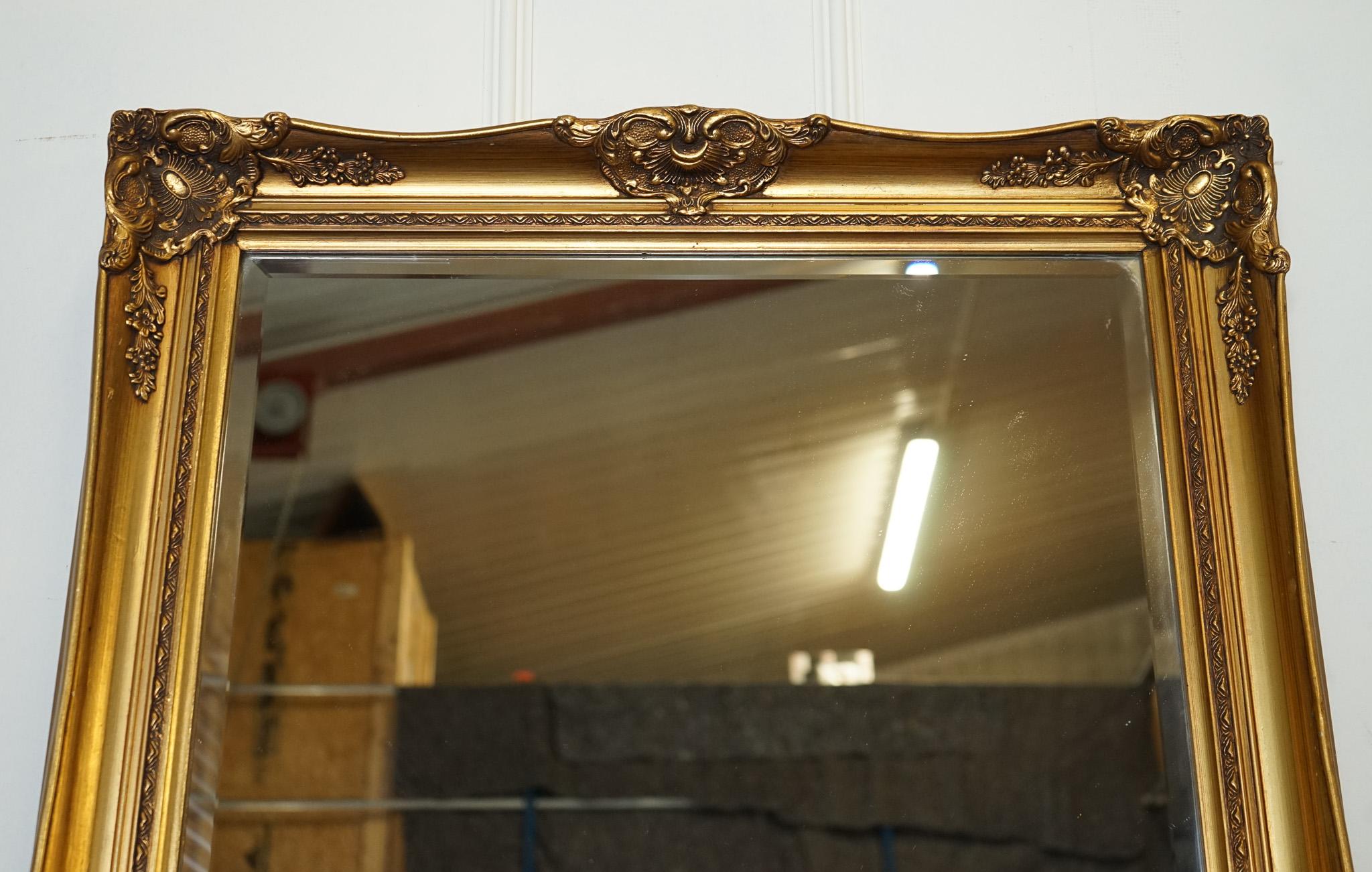 GrandeORNATE CLASSIQUE DE STYLE FRANÇAIS EN OR AVEC RIRROR REGAL 138 X 77 CM en vente 3