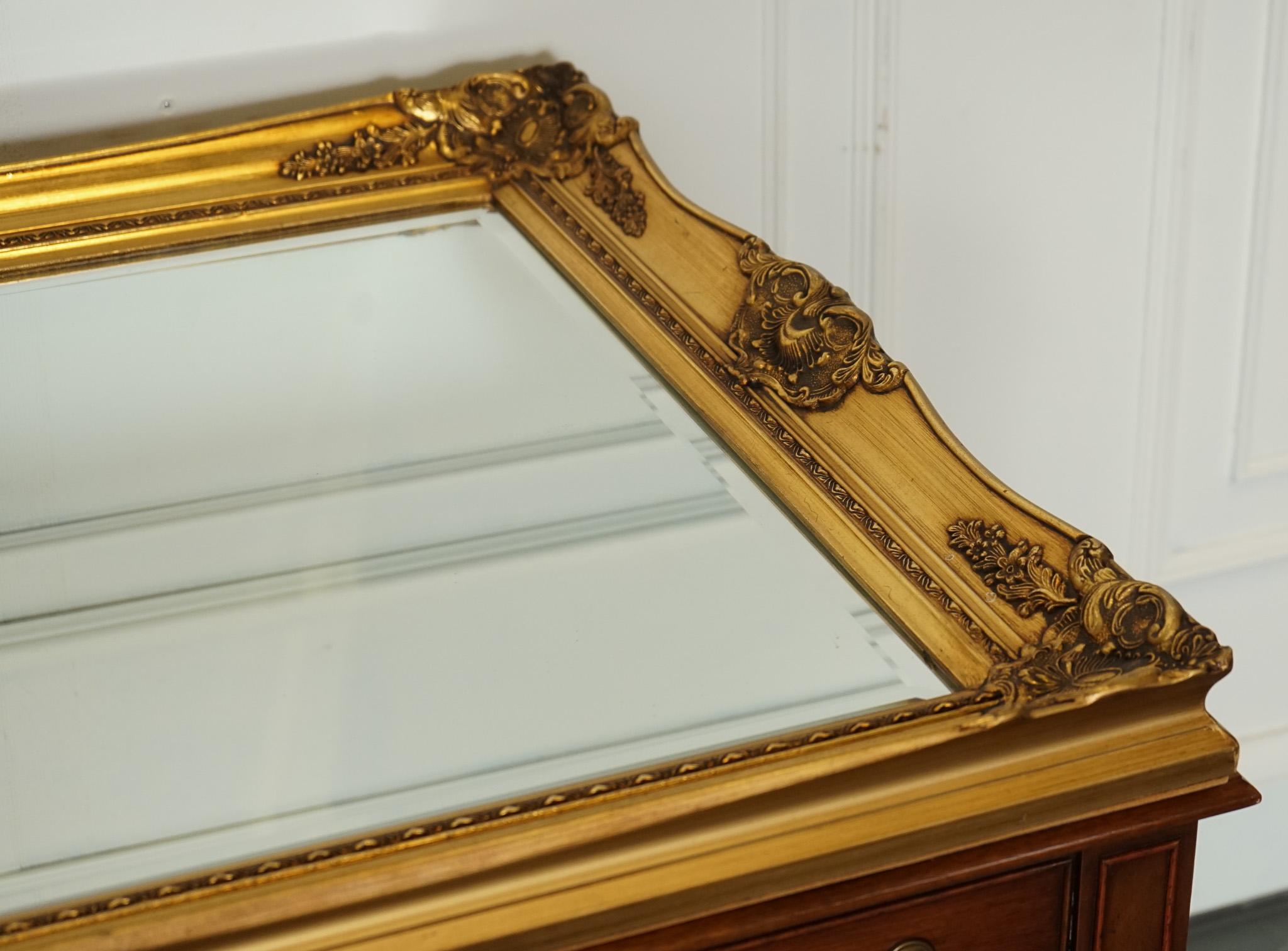 GrandeORNATE CLASSIQUE DE STYLE FRANÇAIS EN OR AVEC RIRROR REGAL 138 X 77 CM en vente 6