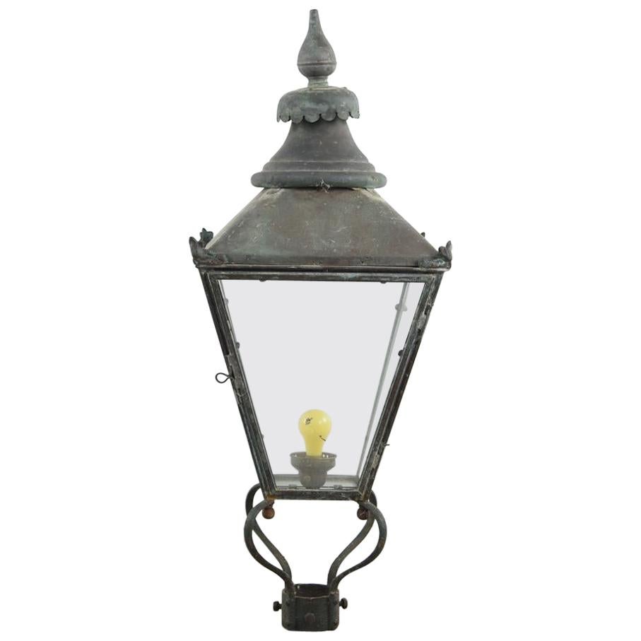 Large French Style Copper Lantern