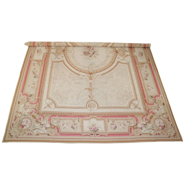 Large French Style Room Size Aubusson Rug at 1stDibs
