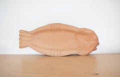 Large French Terracotta Fish Platter