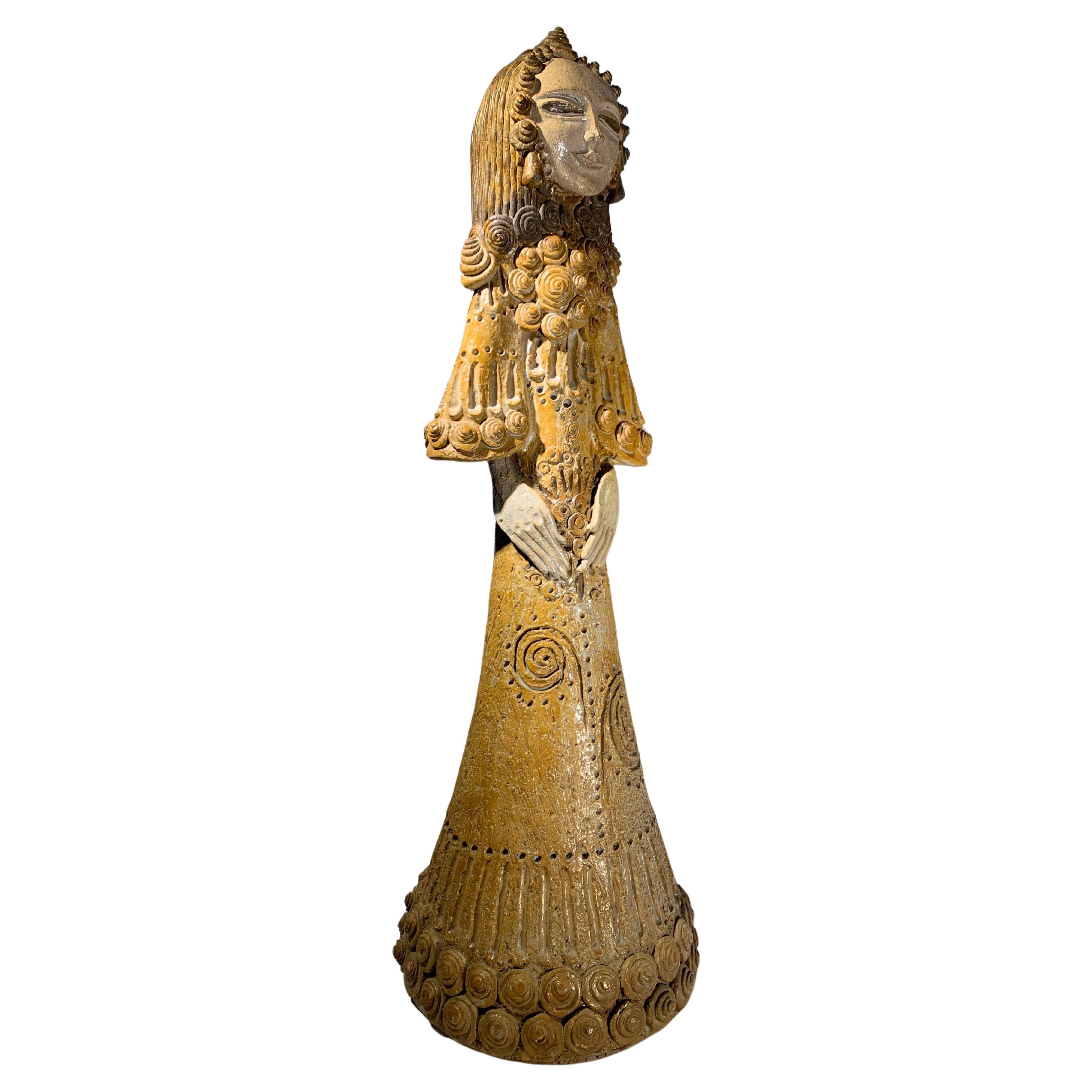 Gran escultura francesa de terracota circa 1972