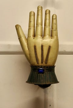 Large French Toleware Glove Maker’s Shop Trade Sign