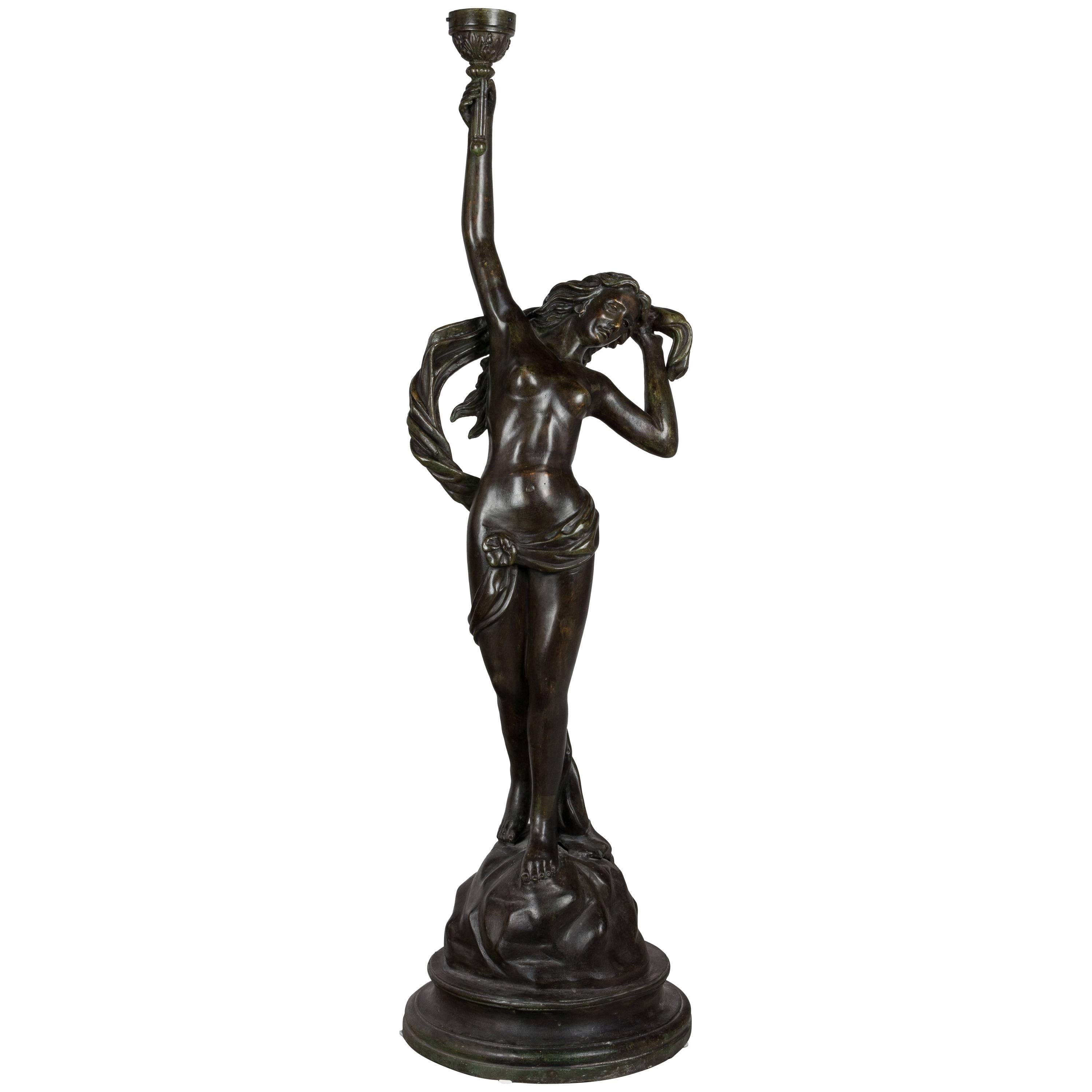 Large French Torchiere Statue