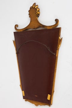 Large French Trapezoidal Art Deco Wall Mirror in the Style of André Arbus