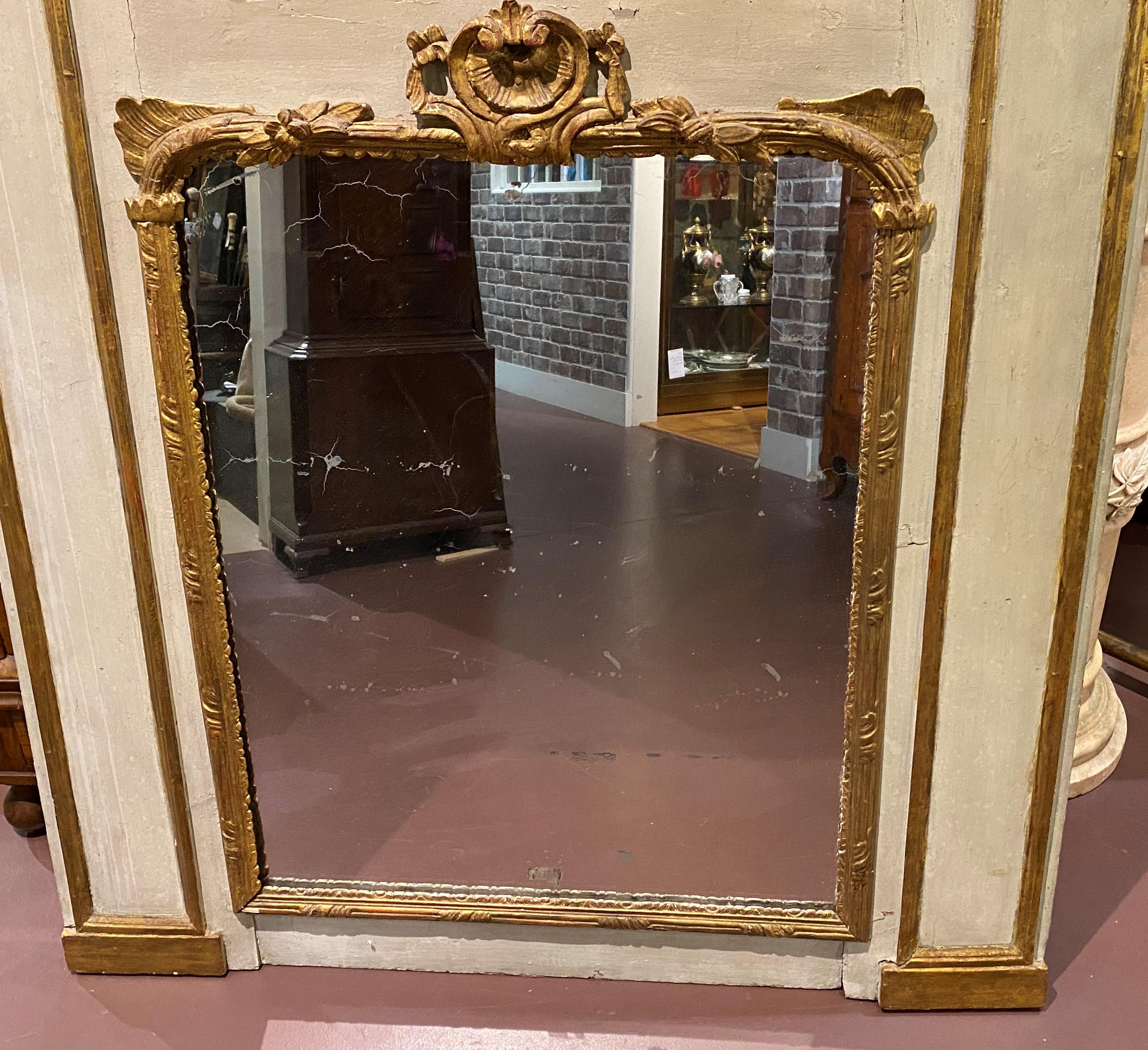 french overmantle mirror