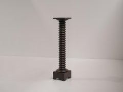 Großes französisches Pedestal aus gedrechselter Eiche, Frankreich, 1940er Jahre