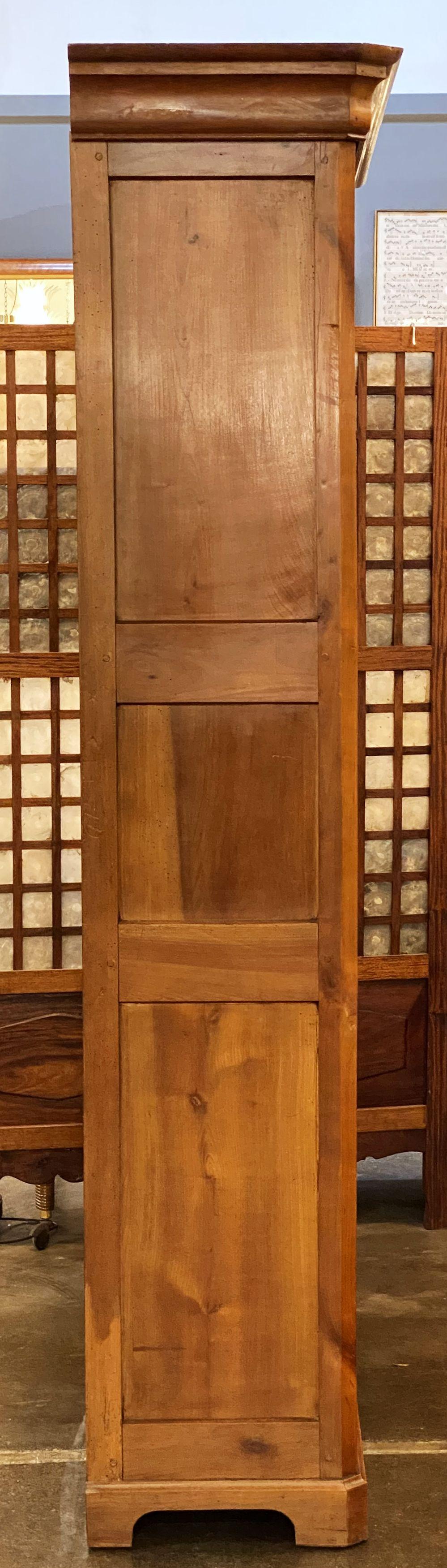 Large French Two-Door Bookcase Cabinet of Cherry For Sale 5