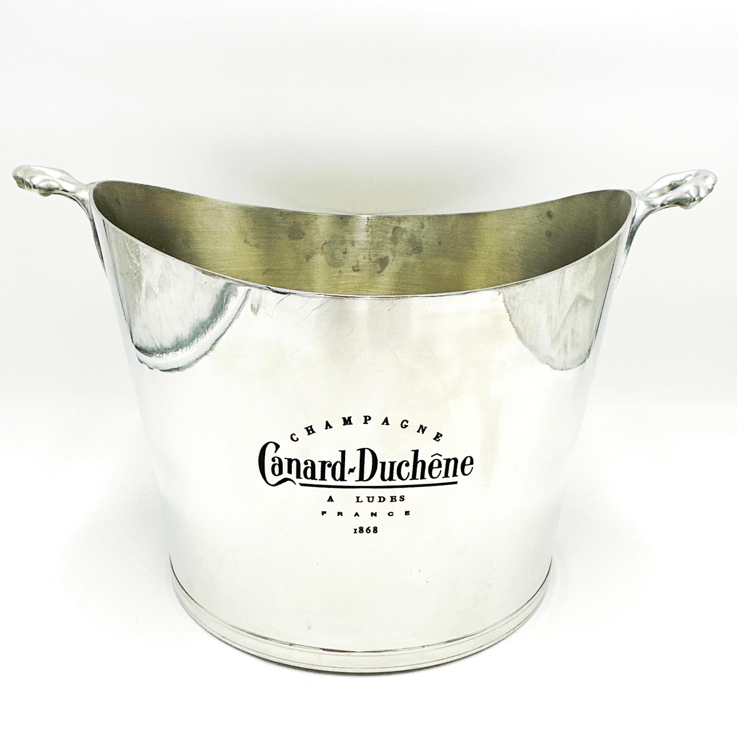 Large French Vintage Canard Duchene Multi Bottle/Magnum Pewter Champagne Bucket 5