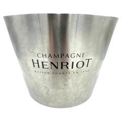 Large French Vintage Champagne Henriot Multi Bottle Metal Champagne Bucket