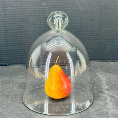 Large French Vintage Glass Dome Cloche