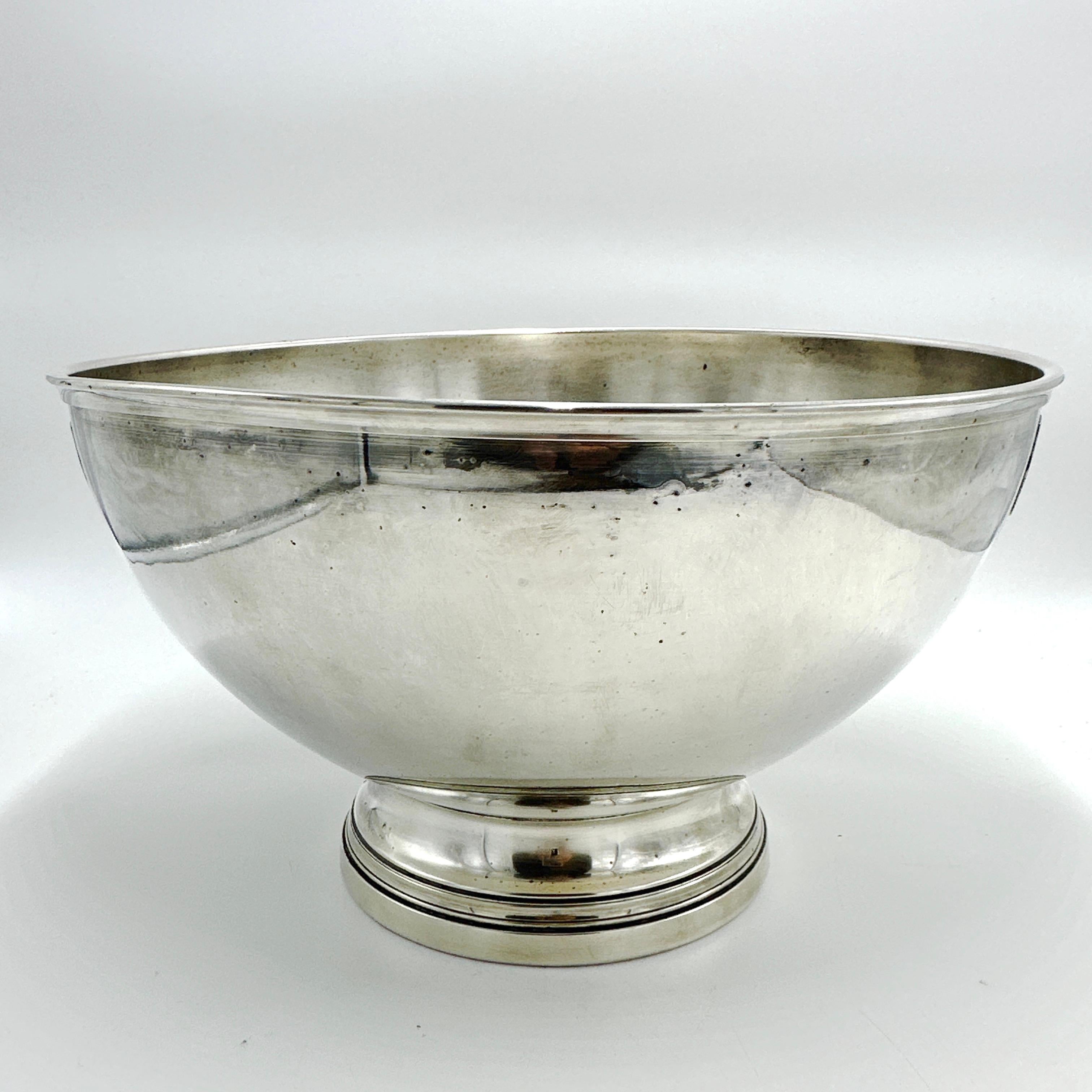 Large French Vintage JACQUART Reims Silver Plated Champagne Bucket 1