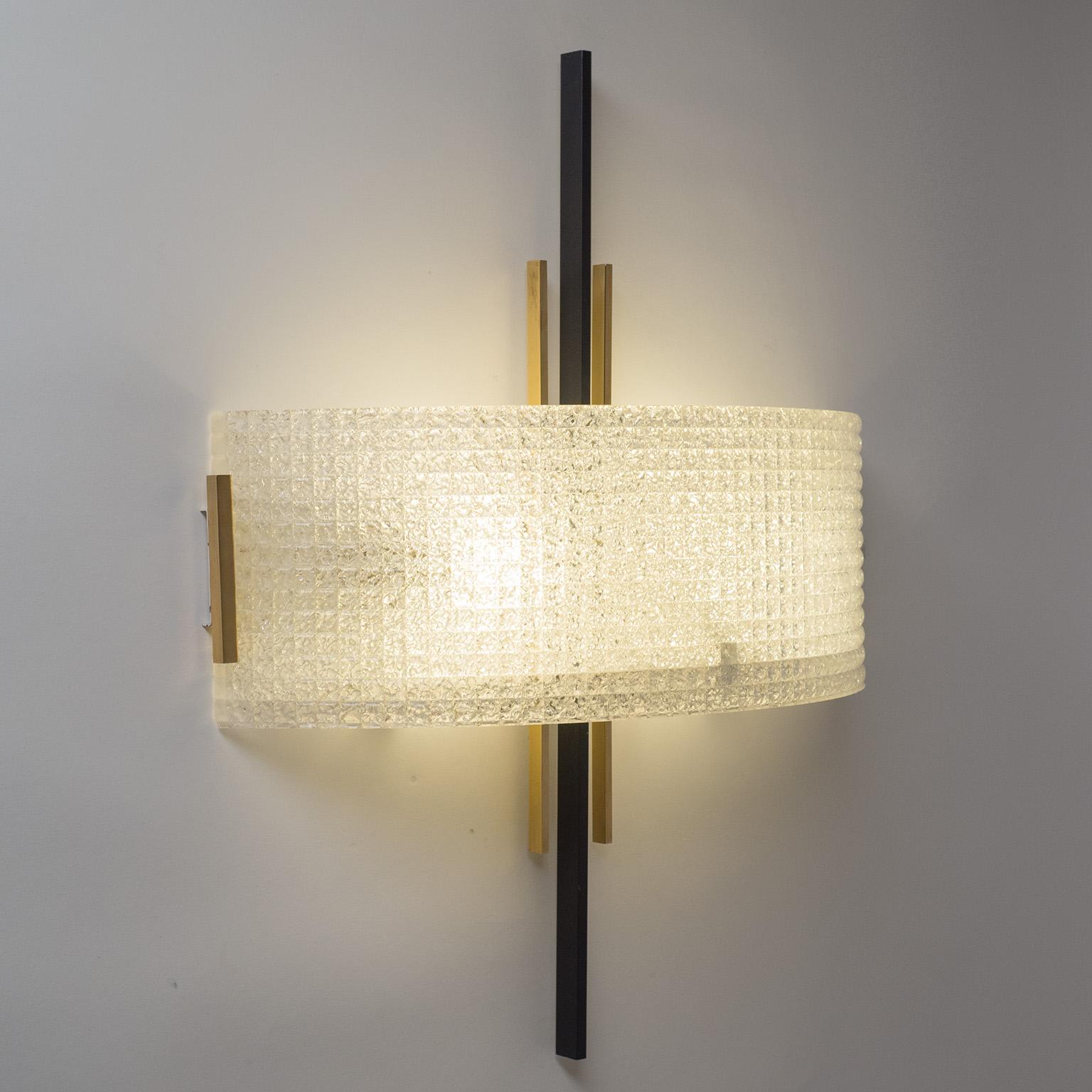 Mid-Century Modern Large French Wall Light by Arlus, 1950s For Sale
