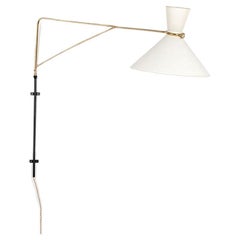 Large French Wall Light Diabolo Manner of Lunel, 1950