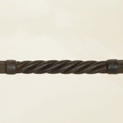 Large French Whimsical Wrought Iron Andirons, 1940s