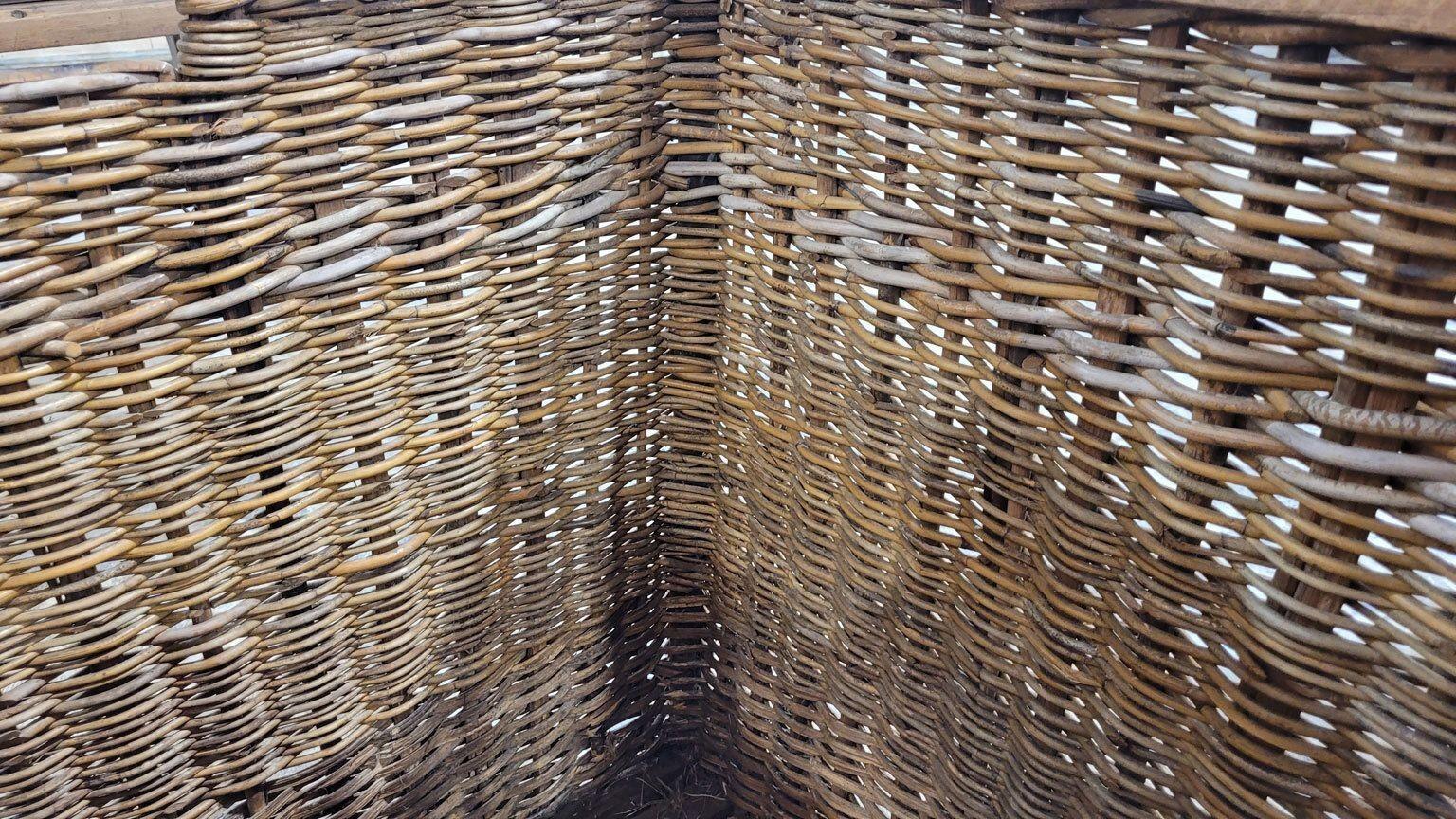 Large French Wicker Basket 3