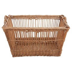 Vintage Large French Wicker Basket