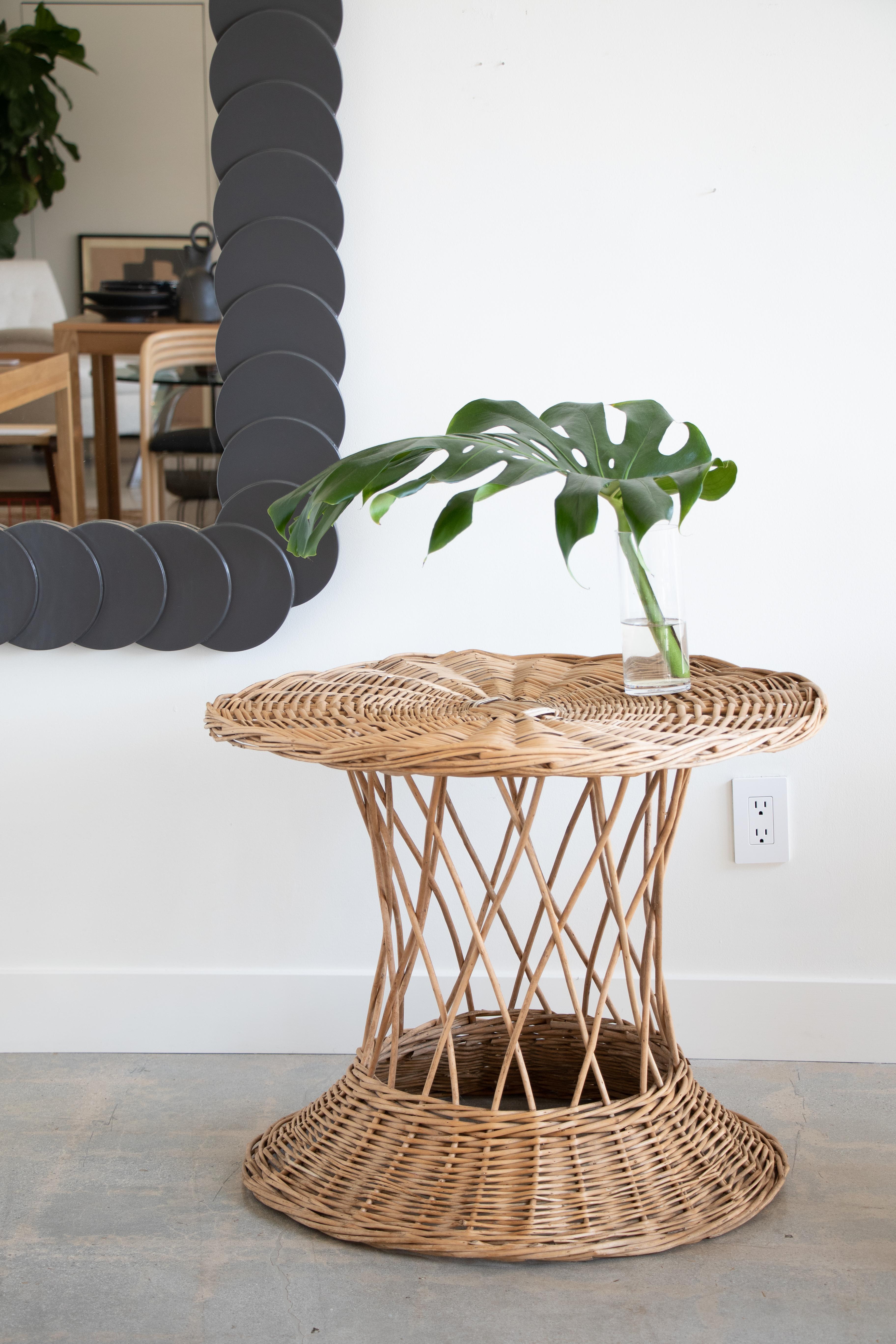 Large French Wicker Table 6