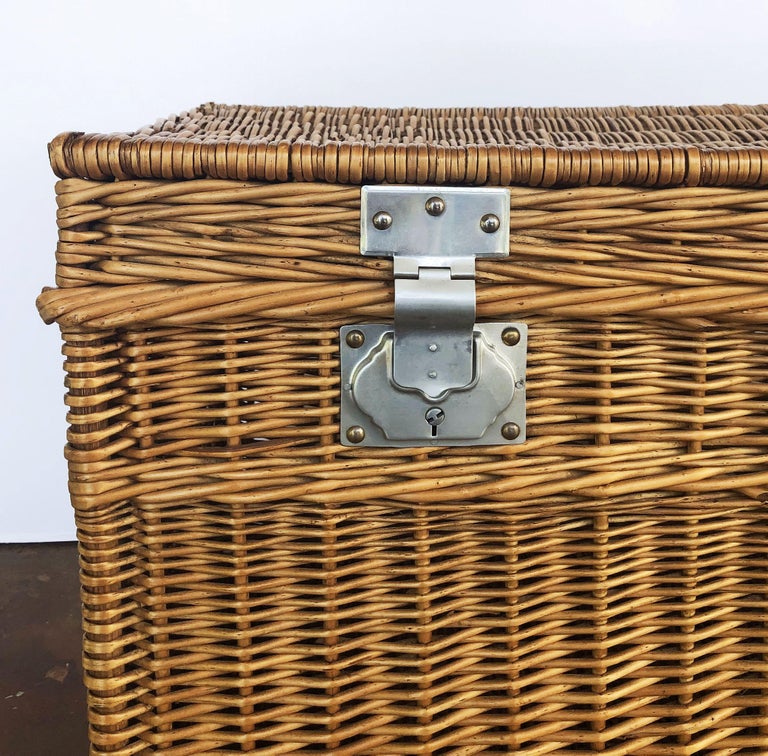 Large French Willow Basket Hamper at 1stDibs | french willow baskets