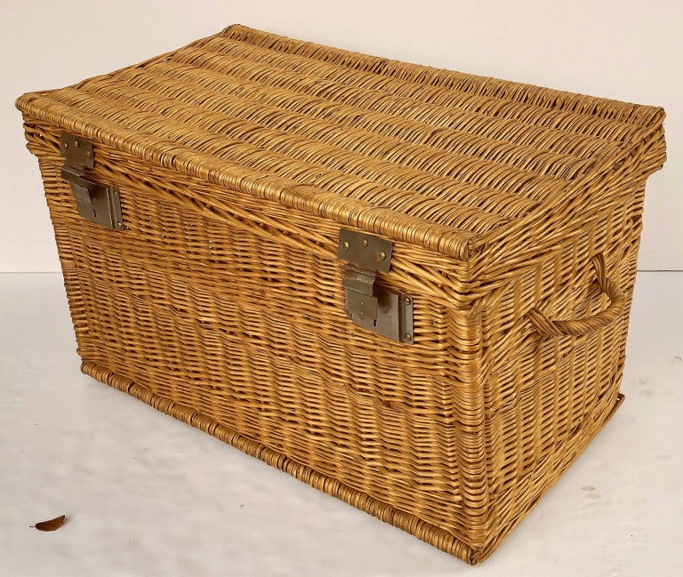 Large French Willow Basket Hamper at 1stDibs french willow baskets