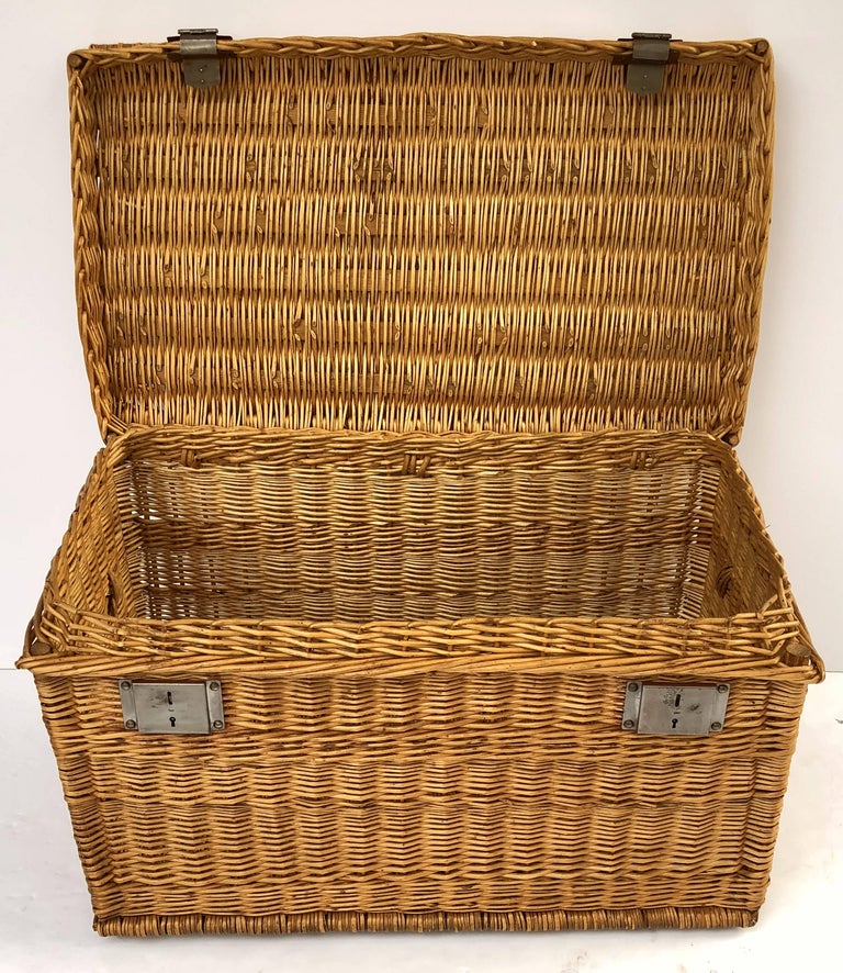 Large French Willow Basket Hamper at 1stDibs french willow baskets