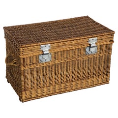 Large French Willow Basket Hamper