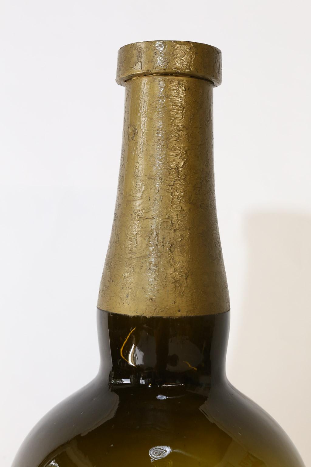 Glass Large French Wine Bottle