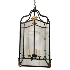 Large French Wrought Iron Lantern