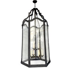 Large French Wrought Iron Lantern
