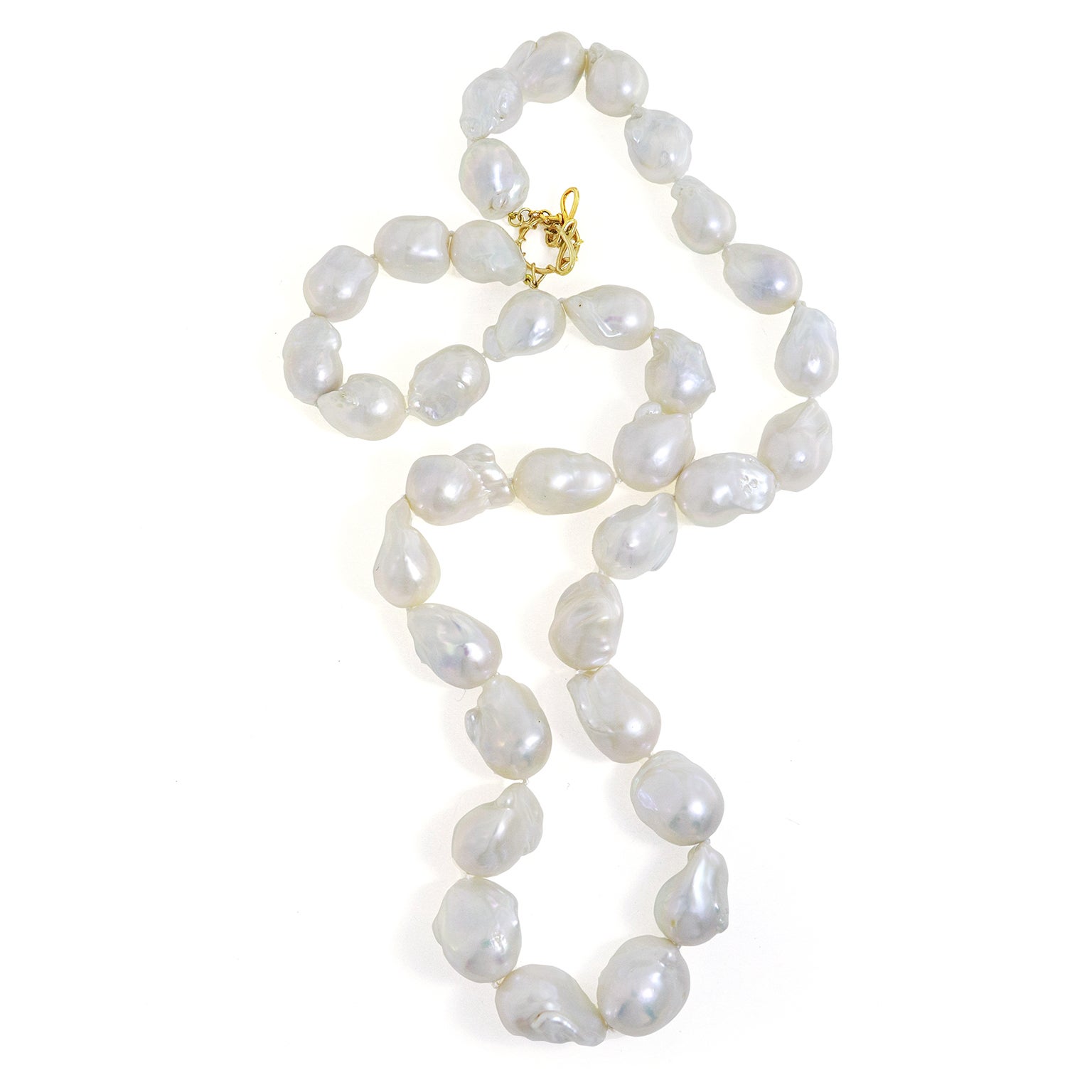 Large Freshwater Baroque Pearl Necklace