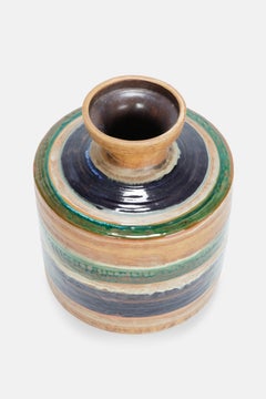Large Friedegart Glatzle Floor Vase Karlsruher Majolikamanufaktur, 1960s