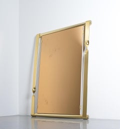 Large Frigerio Midcentury Mirror with Twisted Frame, Italy, circa 1960