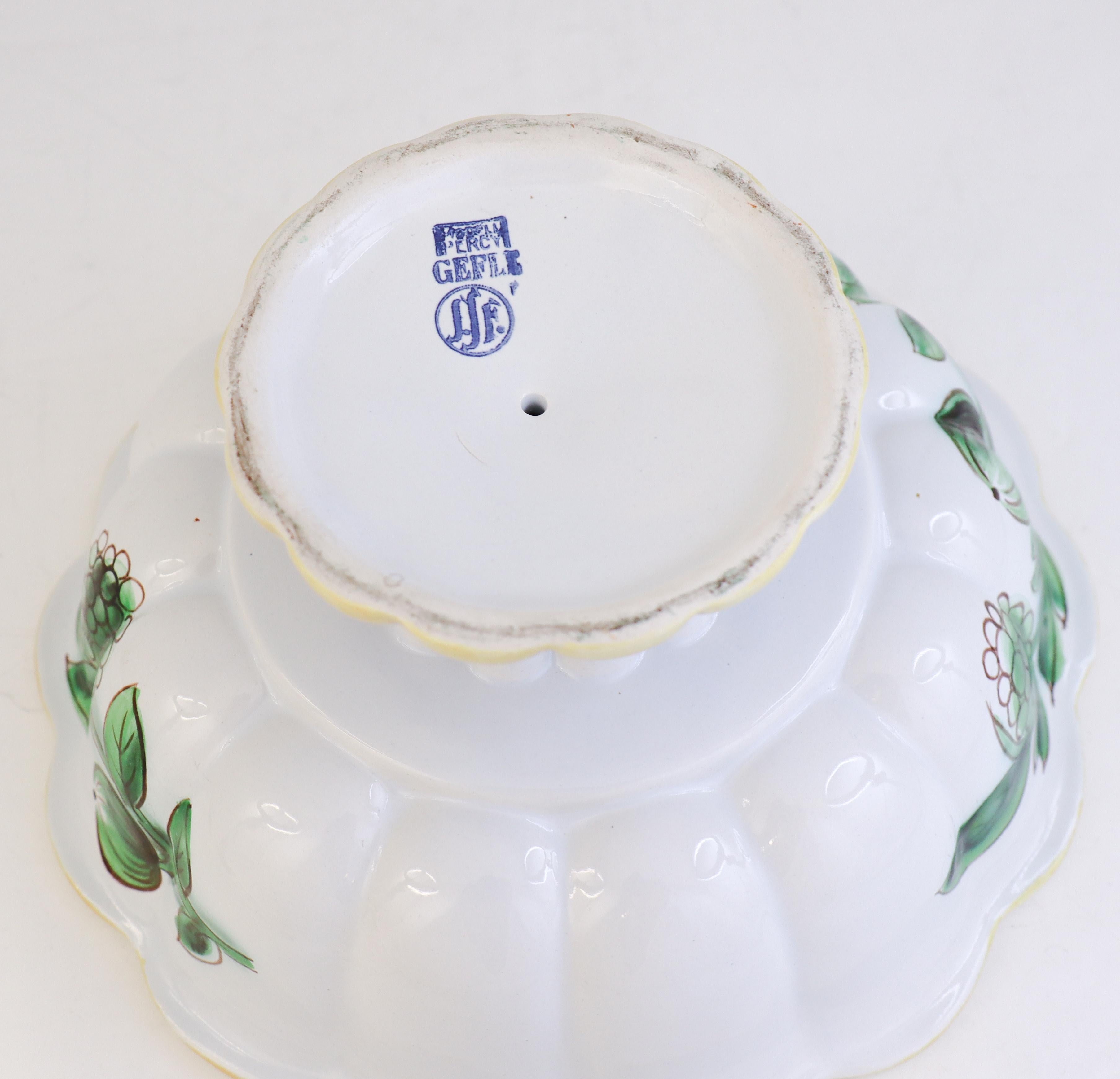 Large Fruitbowl Porcelain - Arthur Percy - Gefle Sweden - 1930s en vente 2