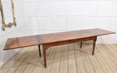 Large fruitwood farmhouse table