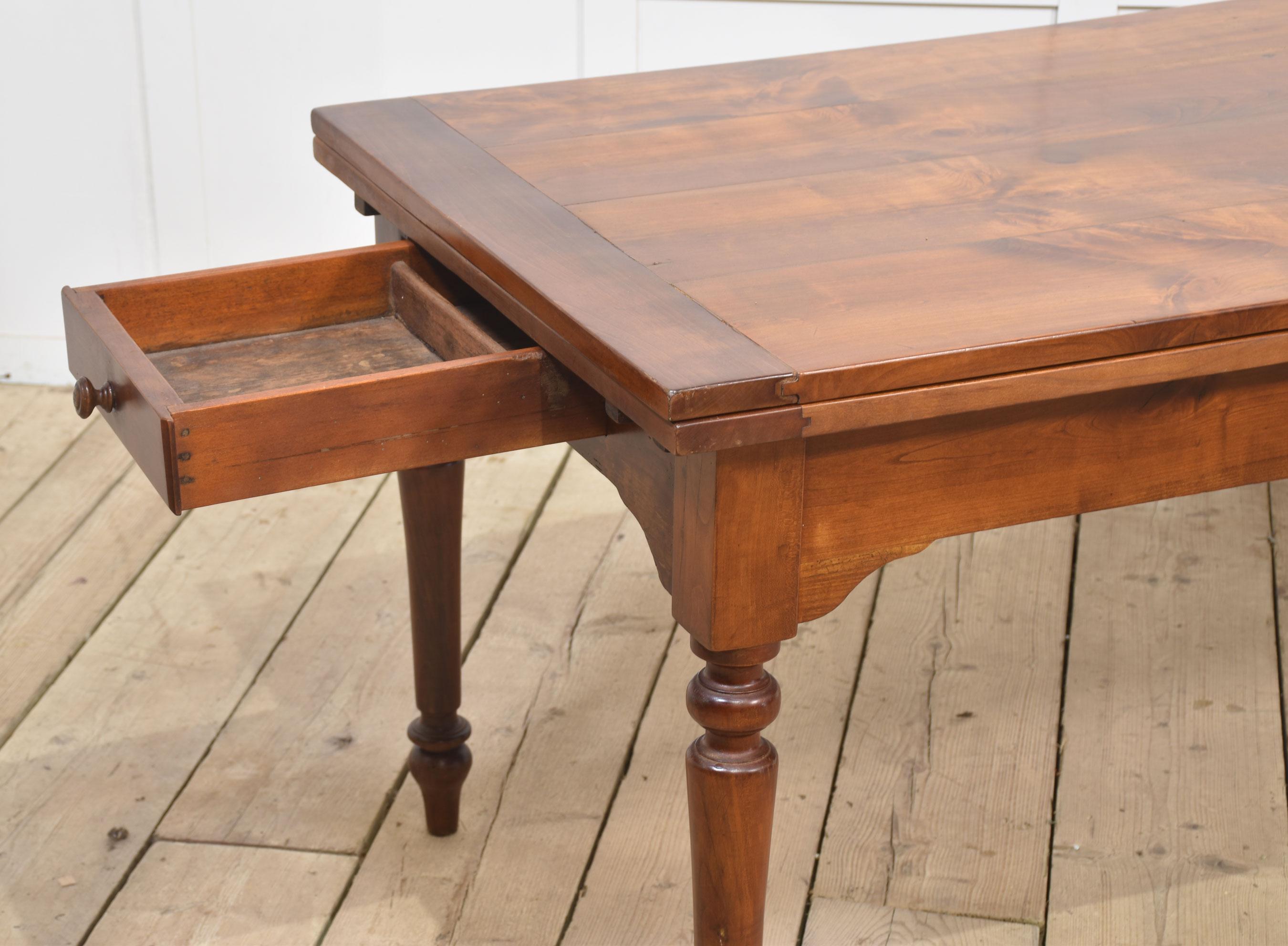 Large fruitwood farmhouse table For Sale 2