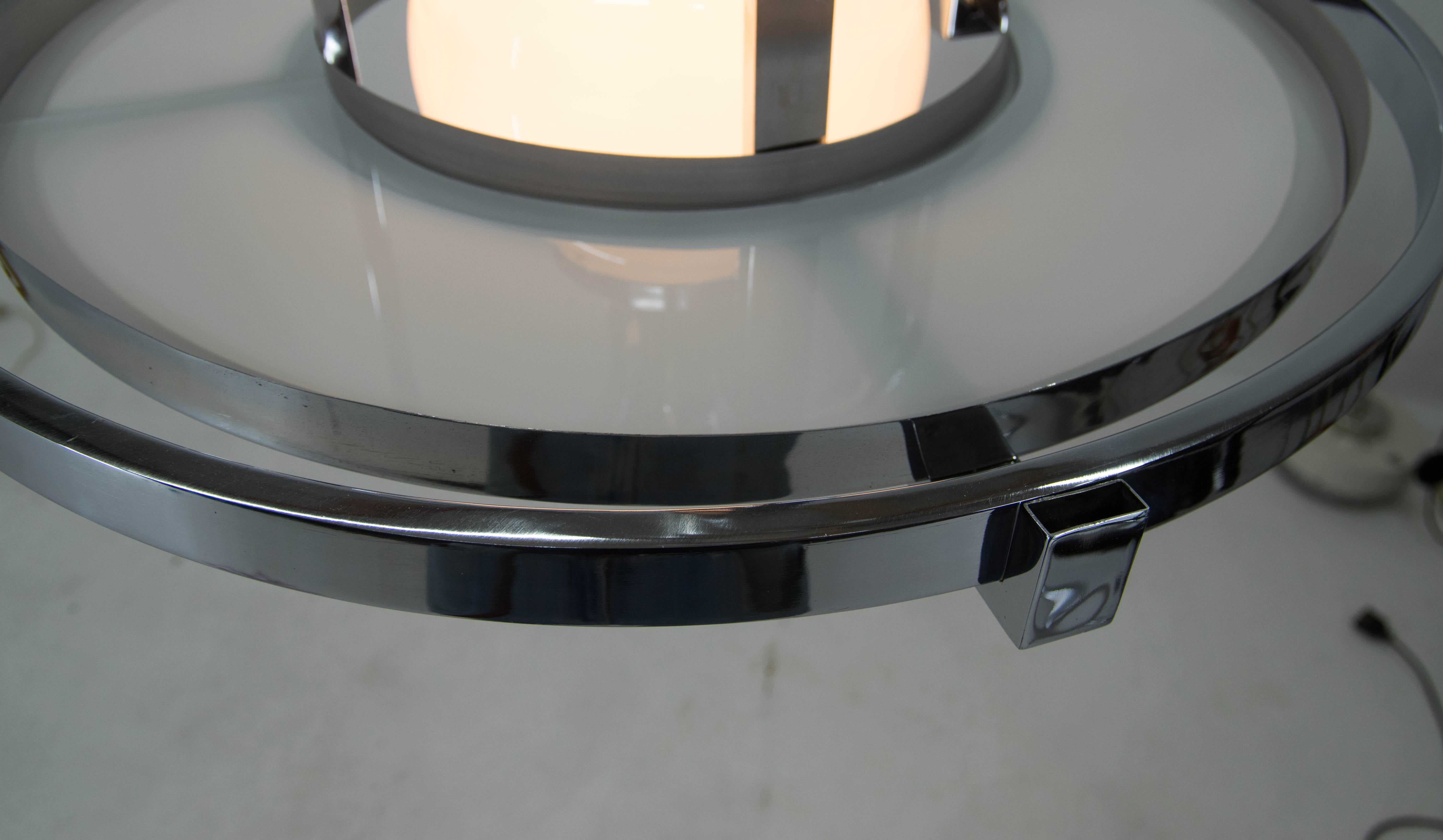 Large Functionalist / Bauhaus Chandelier, 1930s For Sale at 1stDibs