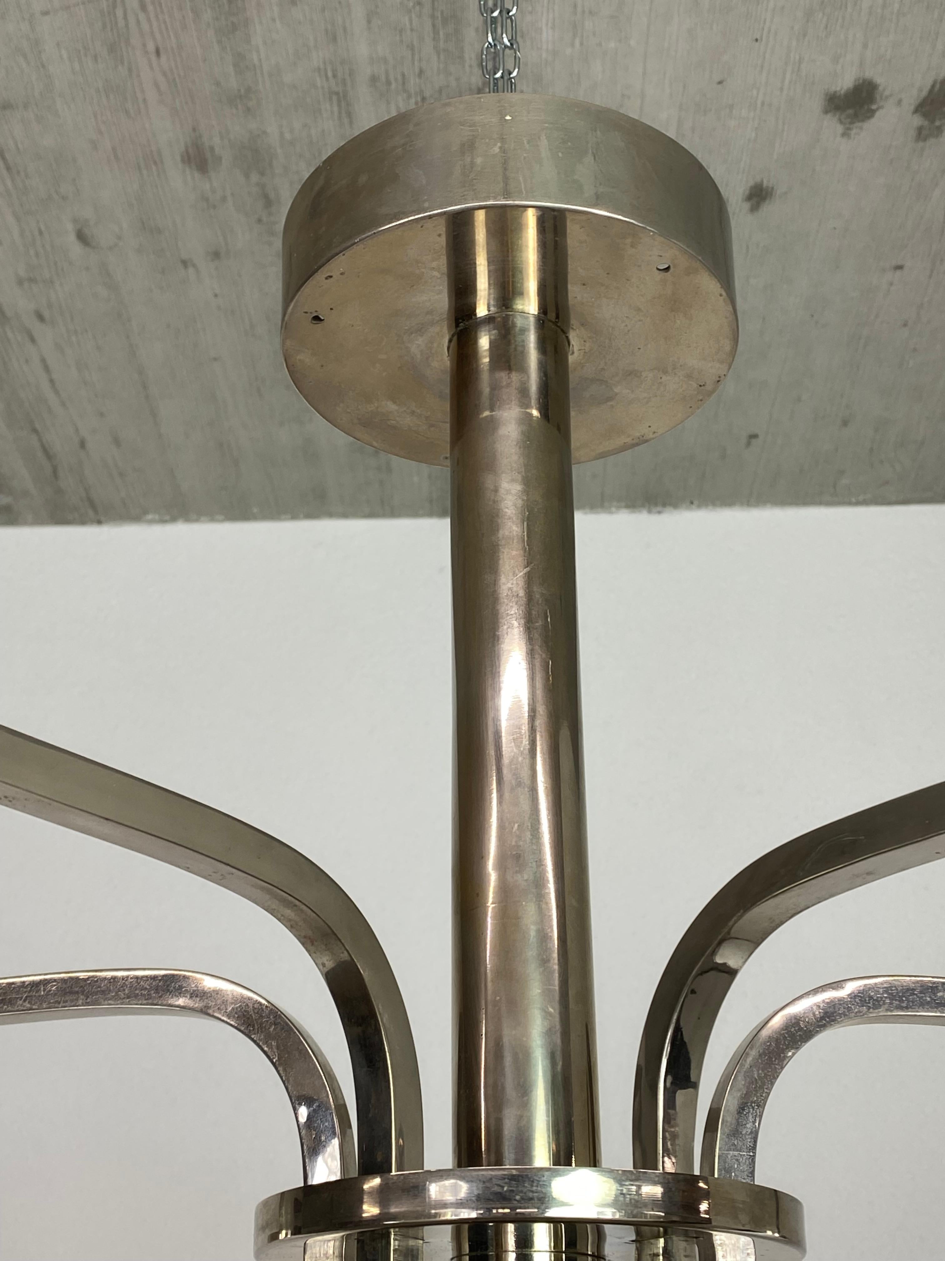 Inizio XX secolo Grande lampadario funzionalista in vendita