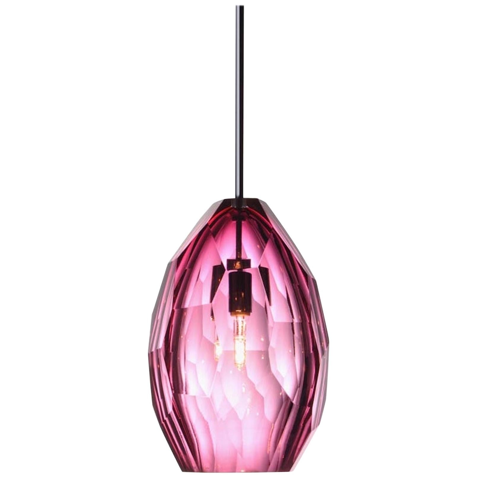 Small Facet Pendant by Studio Bel Vetro For Sale