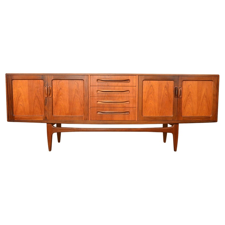 Large G Plan Fresco Mid Century Teak Credenza 2 For Sale at 1stDibs