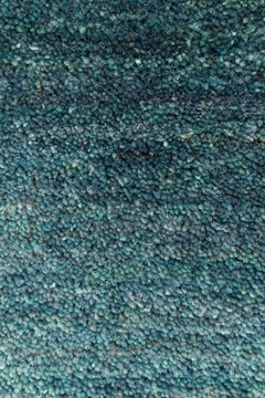 Large Teal Blue Contemporary Gabbeh Persian Wool Rug