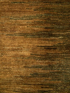 Large Greenish Blue and Gold Contemporary Gabbeh Persian Wool Rug