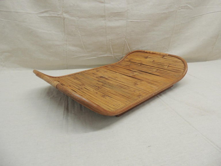 Large Bamboo Serving Tray For Sale at 1stDibs large bamboo serving